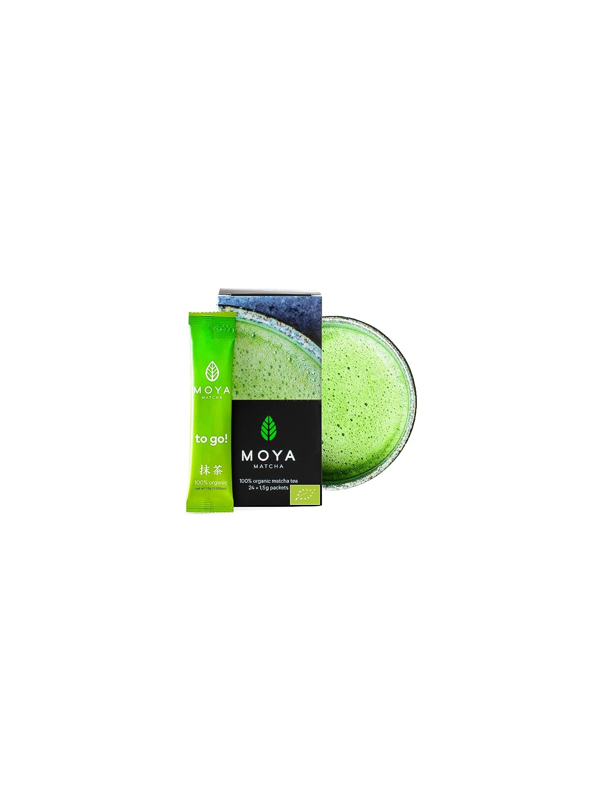 MOYA Matcha da asporto! Tè verde giapponese biologico tradizionale - 24 x 1,5 g unisex