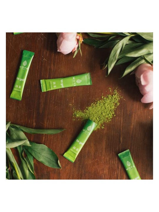 MOYA Matcha da asporto! Tè verde giapponese biologico tradizionale - 24 x 1,5 g unisex