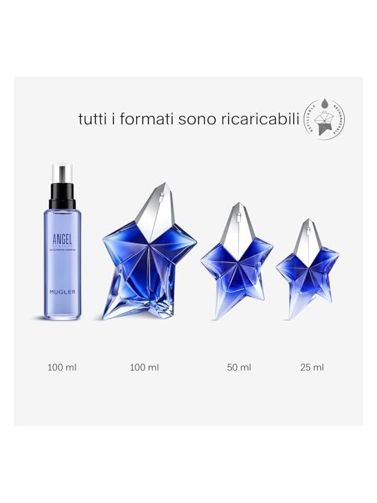 Mugler Angel Stellar Eau De Parfum Refillable 100ml donna