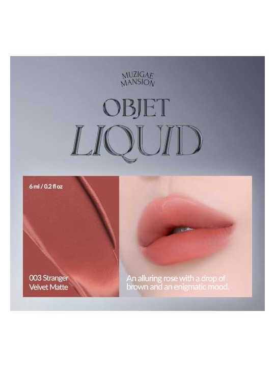 Muzigae mansion Tinta labbra liquida Objet Liquid Renewal 003 Stranger 6ml