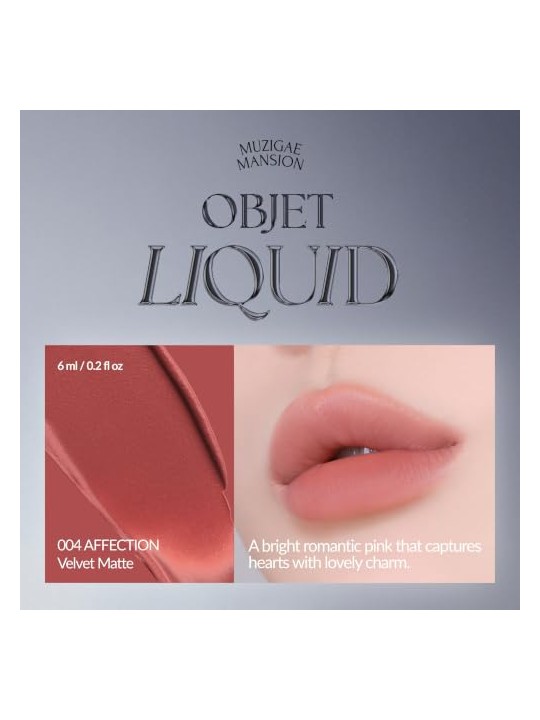 Muzigae mansion Tinta labbra liquida Objet Liquid Renewal 004 Affection 6ml