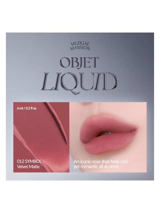 Muzigae mansion Tinta labbra liquida Objet Liquid Renewal 012 Symbol 6ml