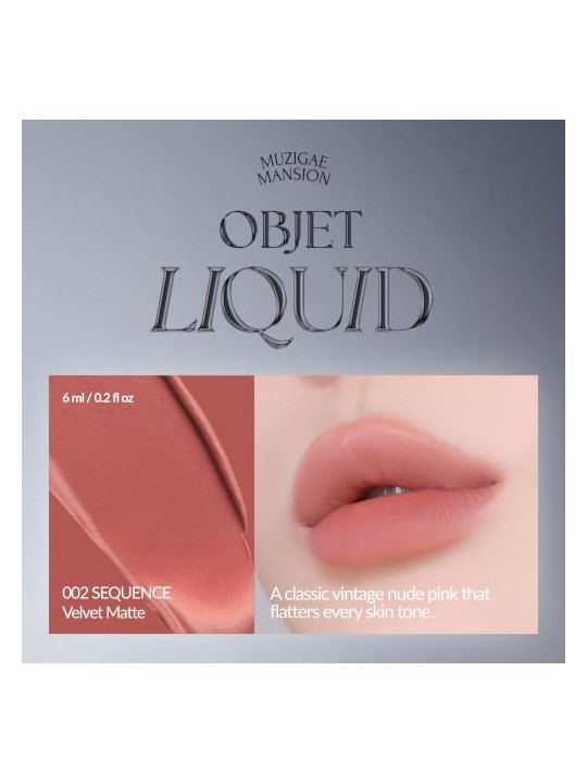Muzigae mansion Tinta labbra liquide Objet Liquid Renewal 002 Sequence 6ml