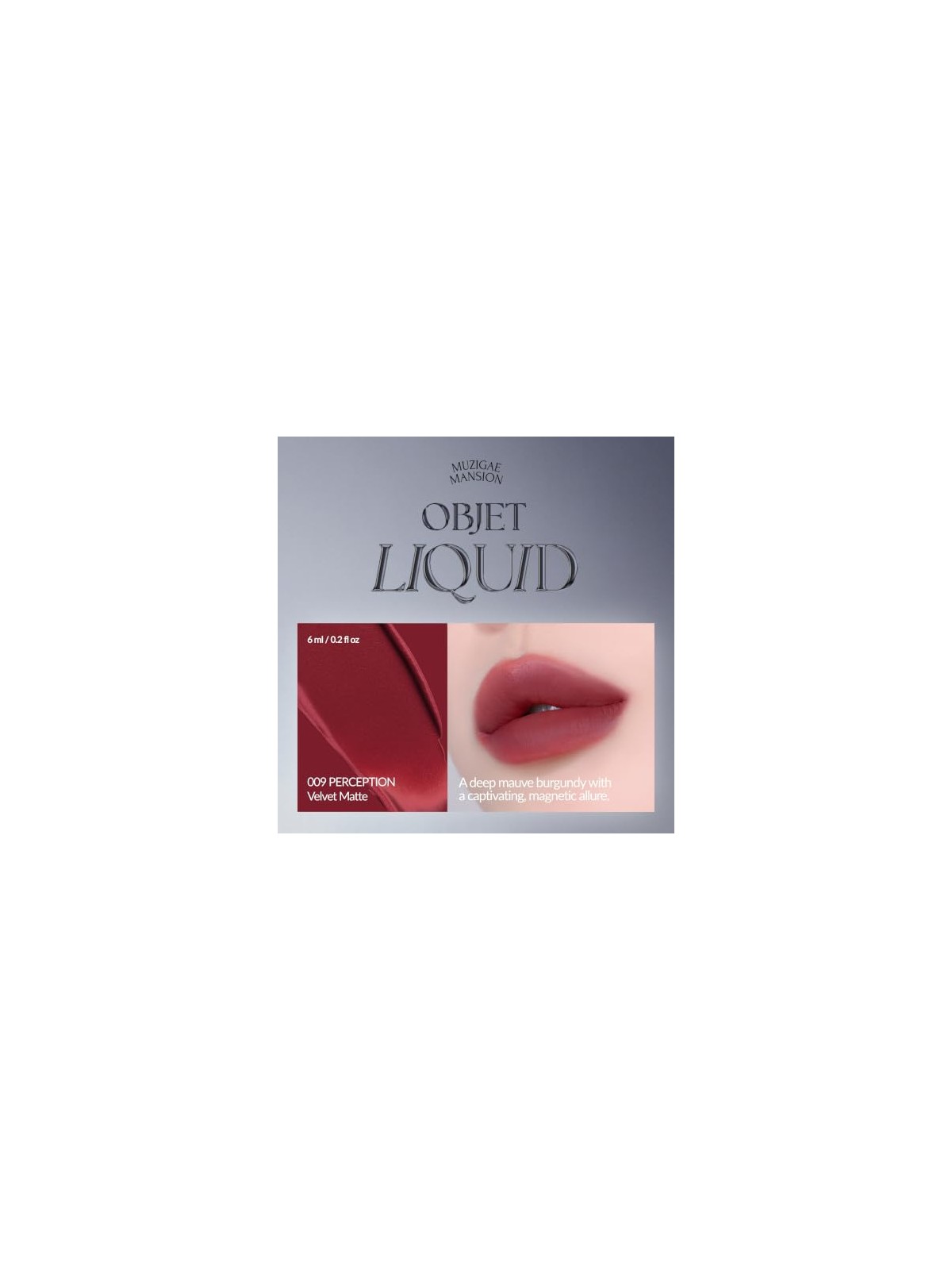 Muzigae mansion Tinta labbra liquide Objet Liquid Renewal 009 Perception 6ml