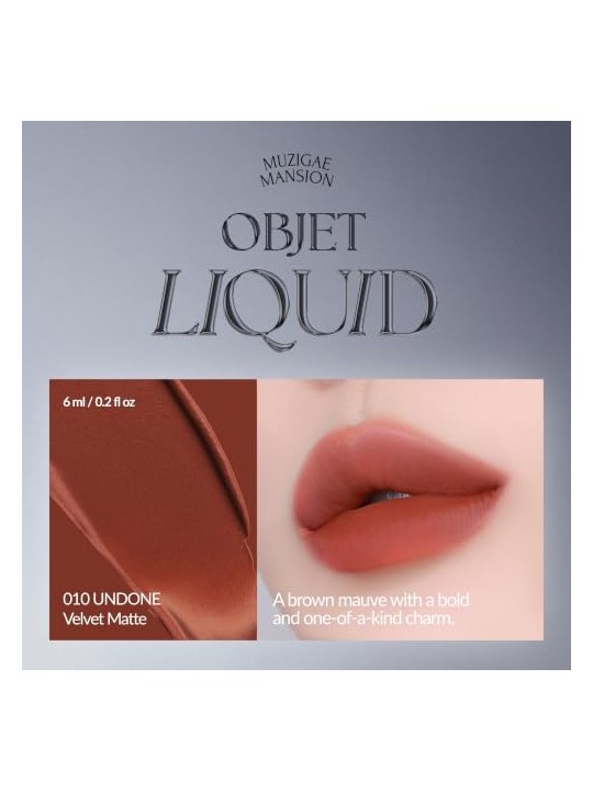 Muzigae mansion Tinta labbra liquide Objet Liquid Renewal 010 Undone 6ml
