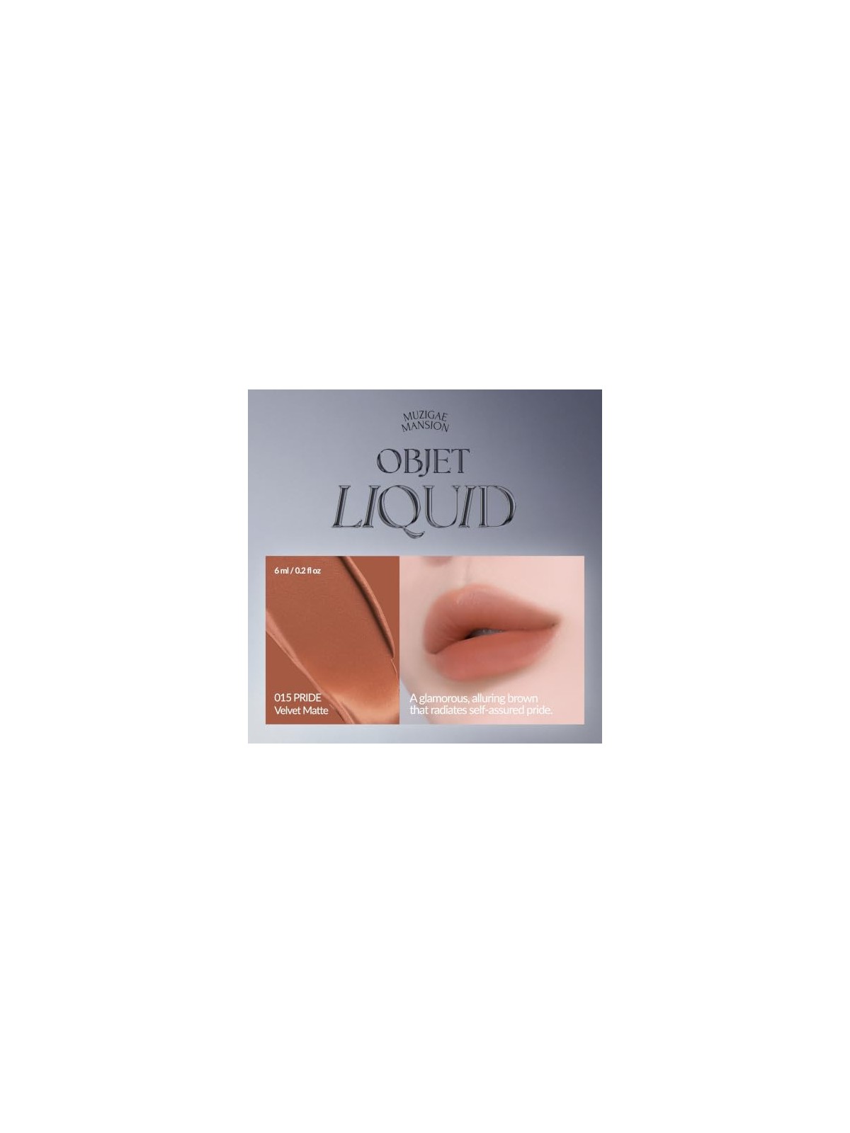 Muzigae mansion Tinta labbra liquide Objet Liquid Renewal 015 Pride 6ml