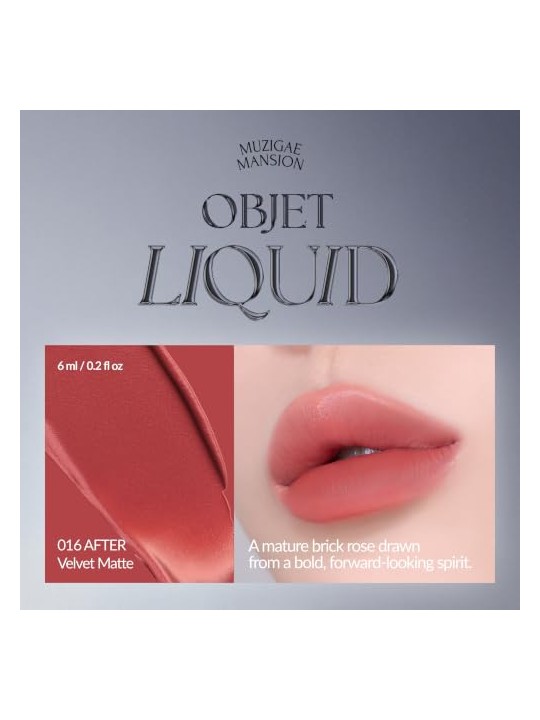 Muzigae mansion Tinta labbra liquide Objet Liquid Renewal 016 Dopo 6ml