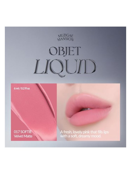 Muzigae mansion Tinta labbra liquide Objet Liquid Renewal 017 Softie 6ml