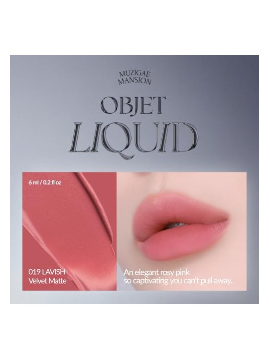 Muzigae mansion Tinta labbra liquide Objet Liquid Renewal 019 Lavish 6ml