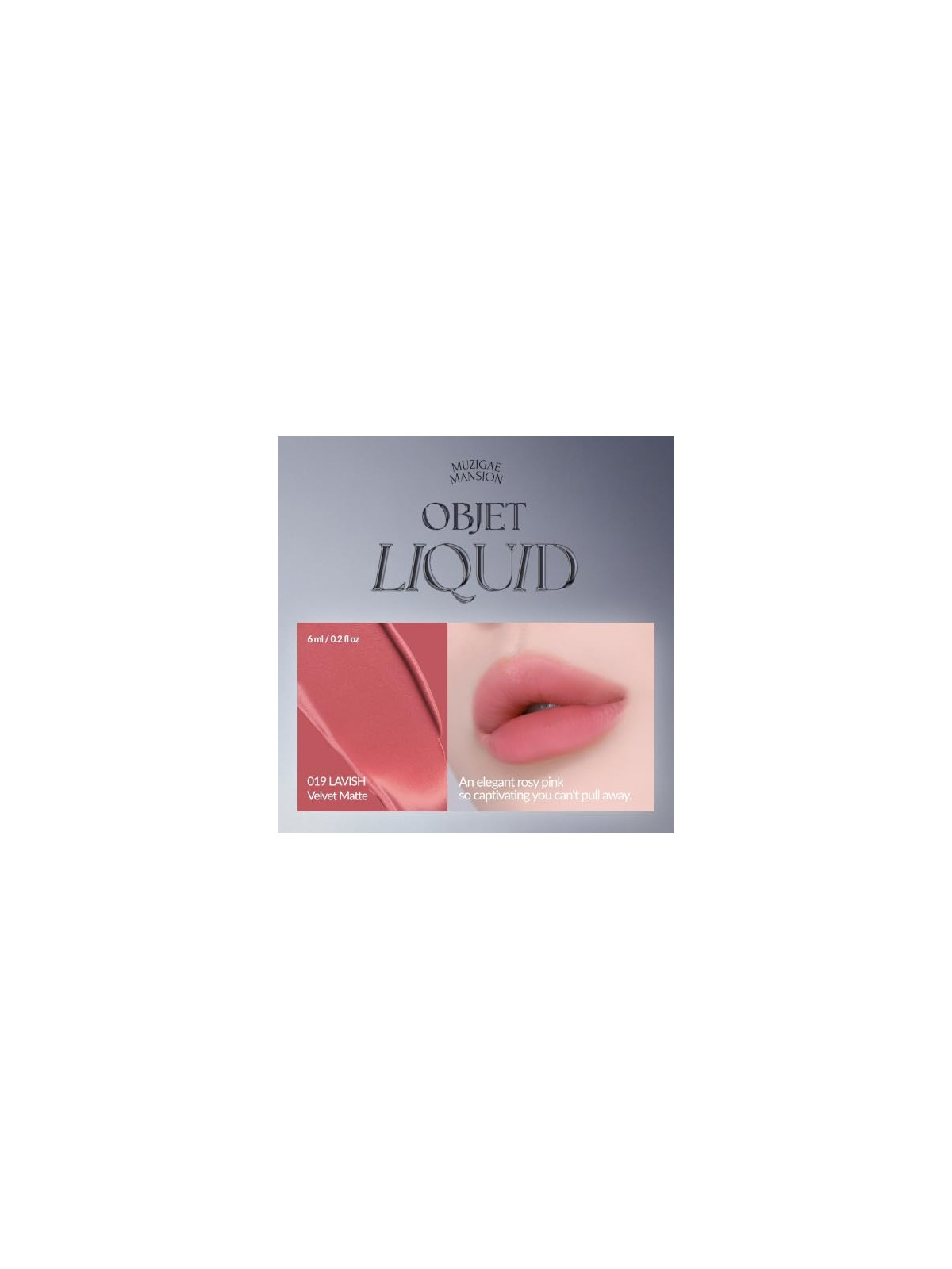 Muzigae mansion Tinta labbra liquide Objet Liquid Renewal 019 Lavish 6ml