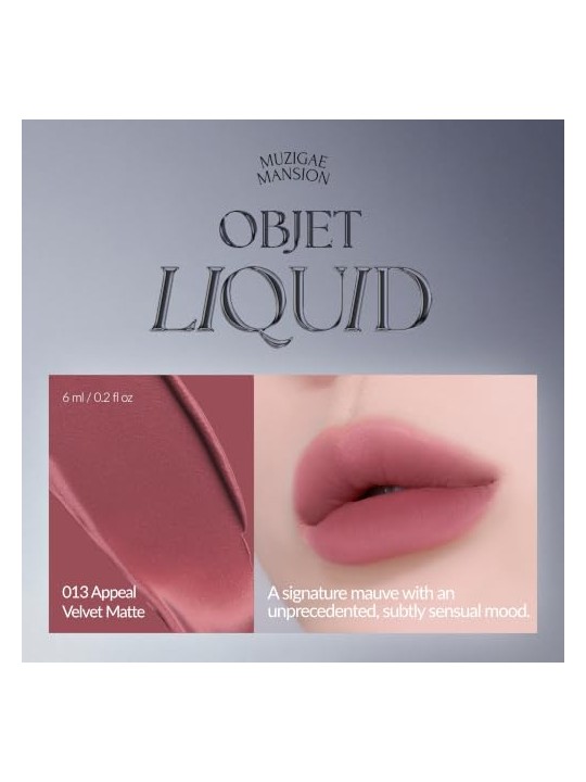 Muzigae mansion Tinta labbra liquide Objet Renewal 013 Appeal 6ml