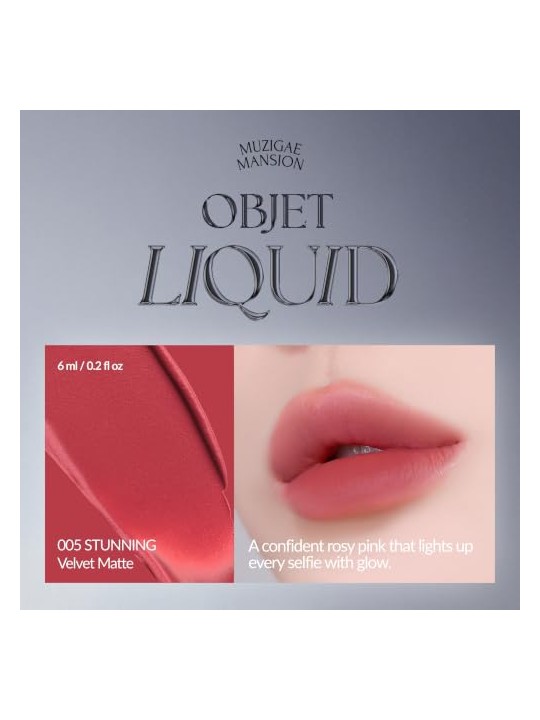 Muzigae mansion Tinta labbra Objet Liquid Renewal 005 Stunning 6ml