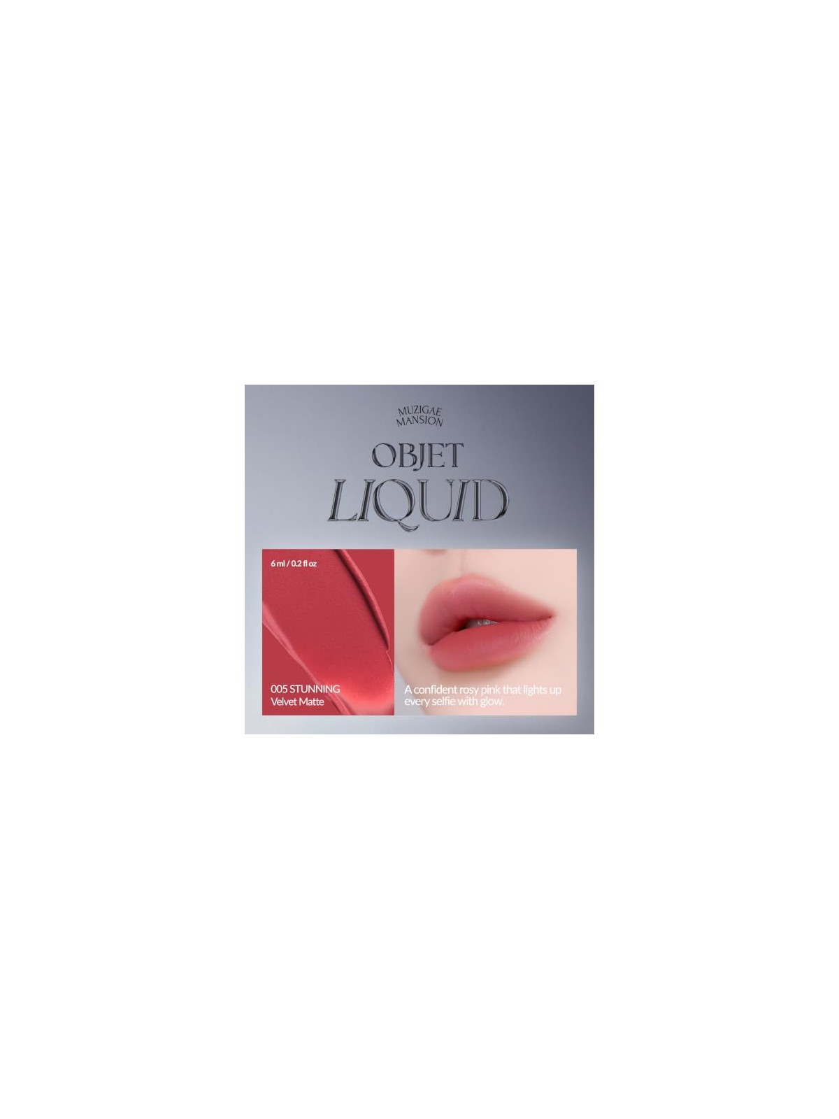 Muzigae mansion Tinta labbra Objet Liquid Renewal 005 Stunning 6ml