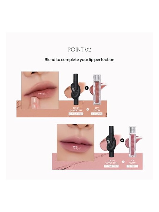 Muzigae mansion Tinta Labbra Tie Up Cover Tint 01 Nudy Step 6g