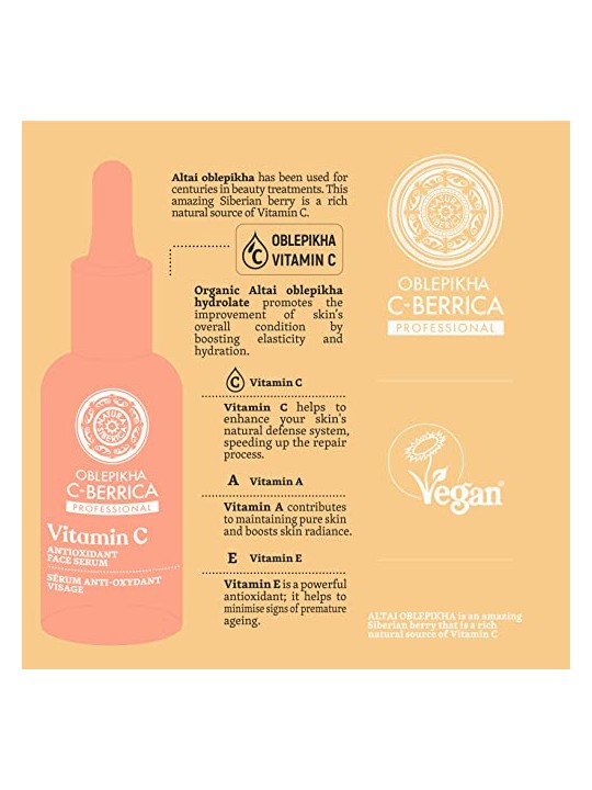 Antioxidant Face Serum with Vitamin C 30ml