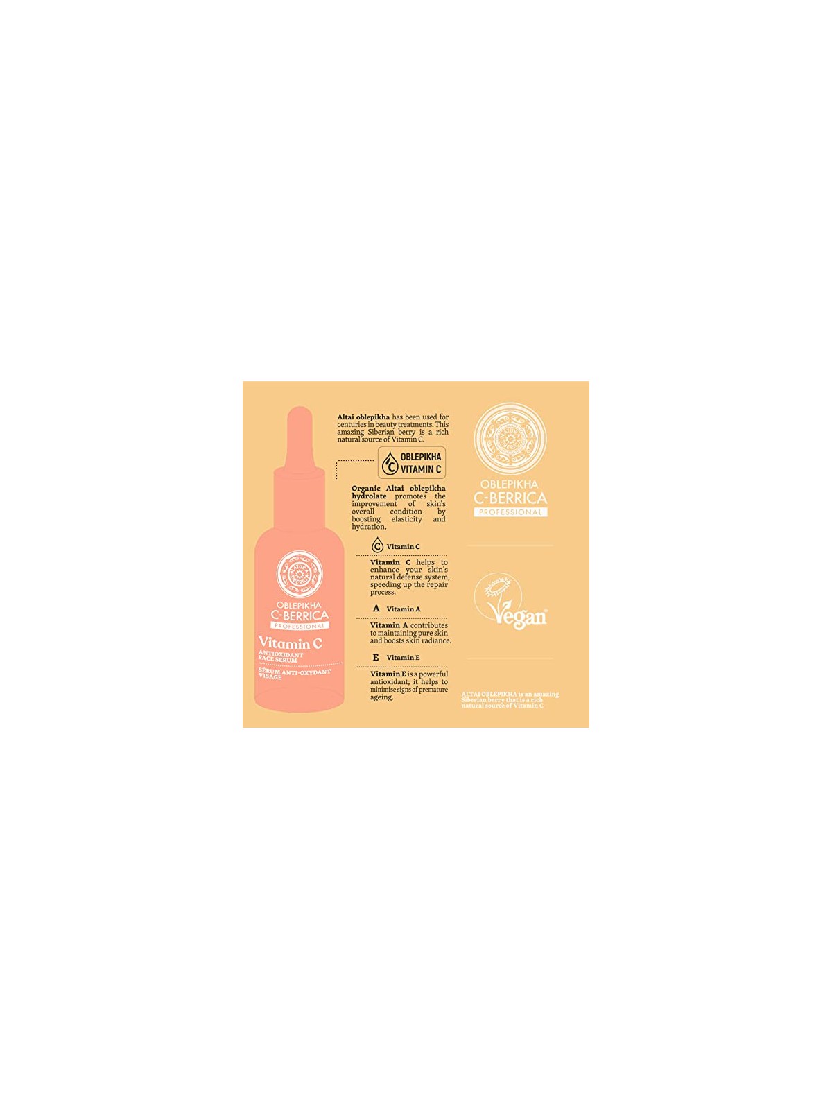 Antioxidant Face Serum with Vitamin C 30ml