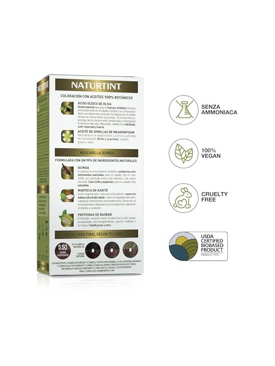 Naturtint 550 Tintura Senza Ammoniaca 150ml Unisex