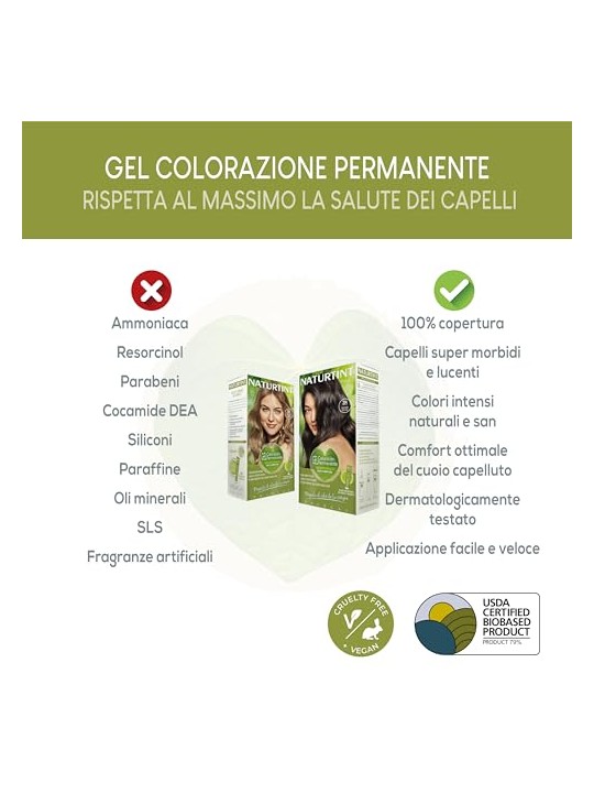 Naturtint 734 Tintura Senza Ammoniaca 150ml Unisex