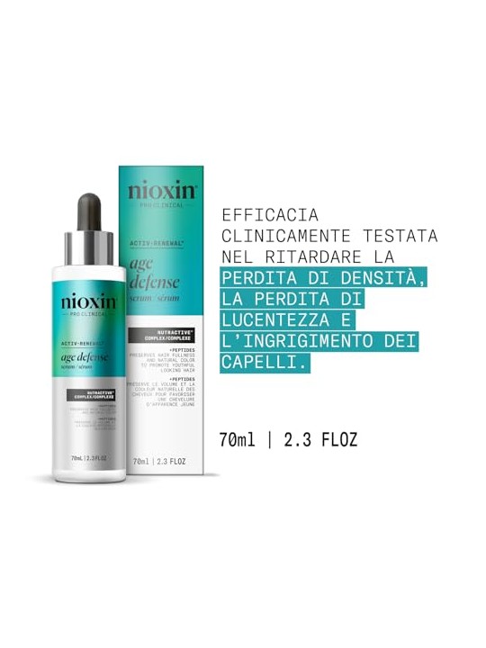 Nioxin Siero antietà senza risciacquo AGE DEFENSE con peptidi 70ml unisex