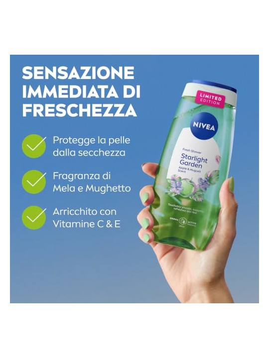 Nivea Bagnoschiuma Fresh Shower Doccia Solare 250ml