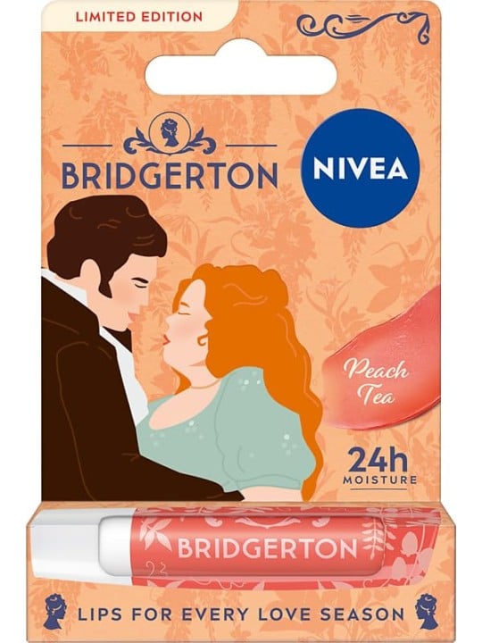Nivea Bridgerton Edition balsamo curativo per labbra Tè alla pesca 4