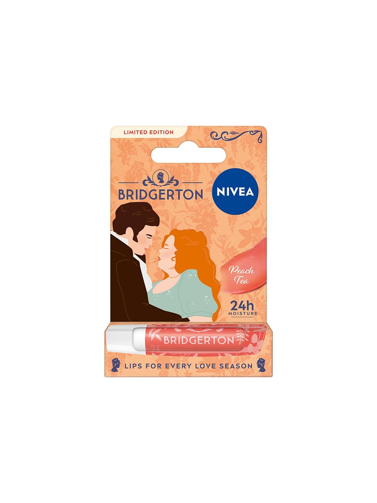 Nivea Bridgerton Edition balsamo curativo per labbra Tè alla pesca 4
