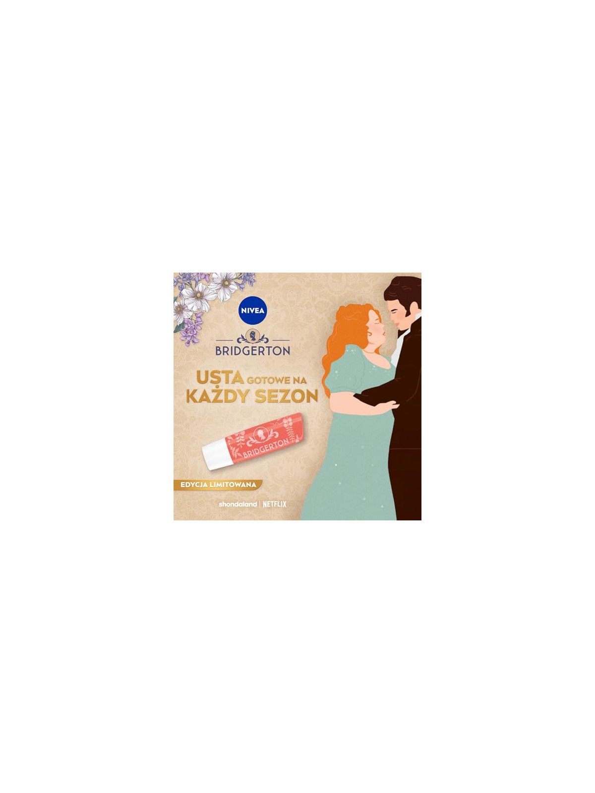 Nivea Bridgerton Edition balsamo curativo per labbra Tè alla pesca 4