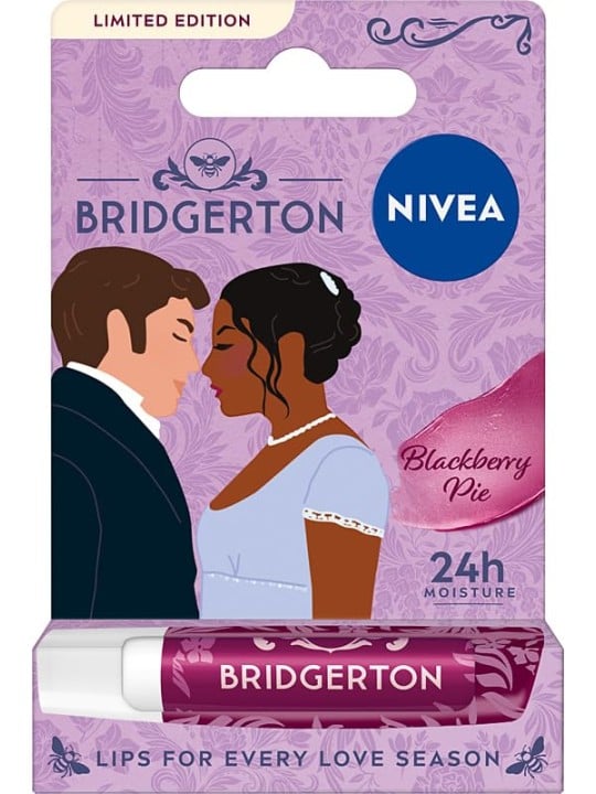 Nivea Bridgerton Edition balsamo nutriente per labbra Blueberry Pie 4