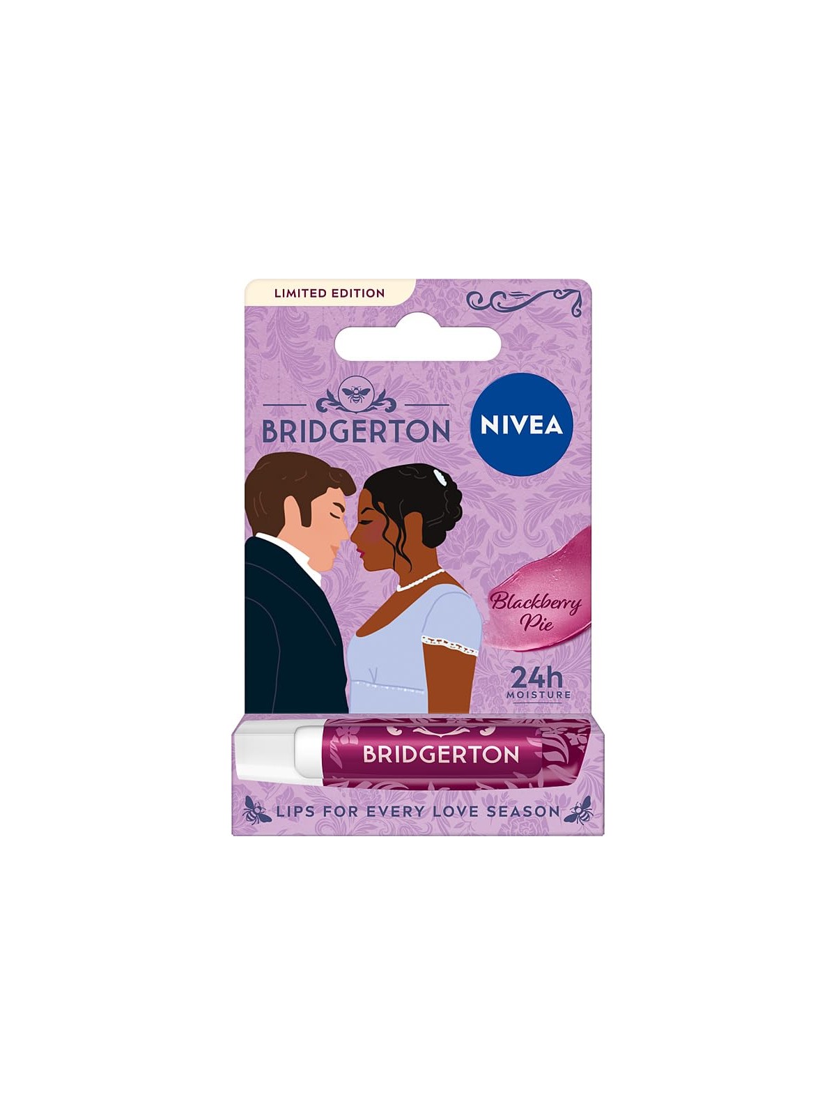 Nivea Bridgerton Edition balsamo nutriente per labbra Blueberry Pie 4