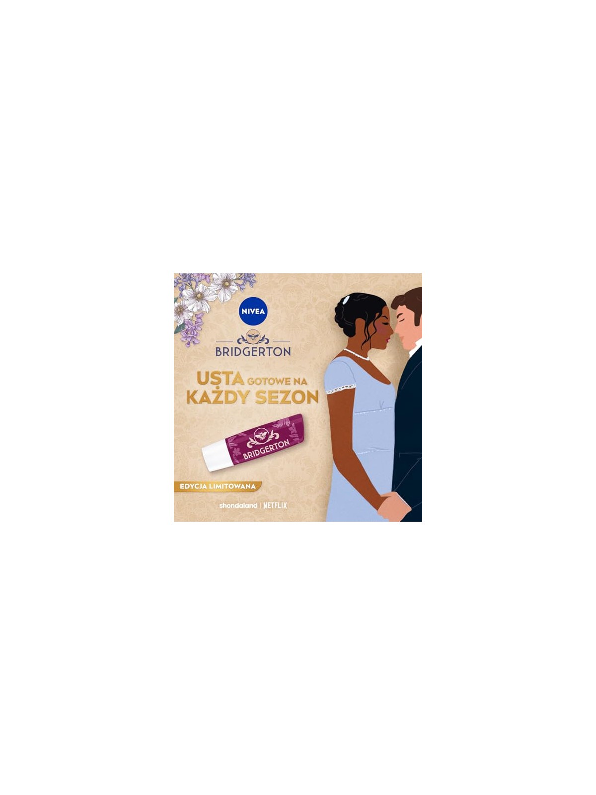 Nivea Bridgerton Edition balsamo nutriente per labbra Blueberry Pie 4