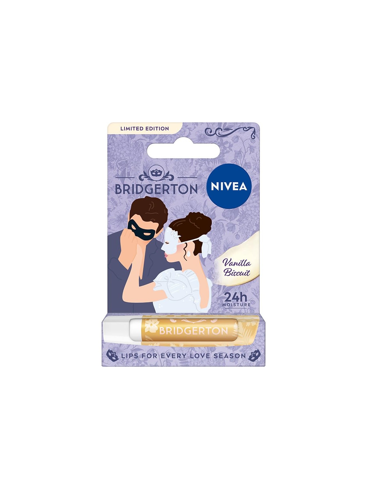 Nivea Bridgerton Edition Caring Balsam Per Labbra Biscotto alla vaniglia 4