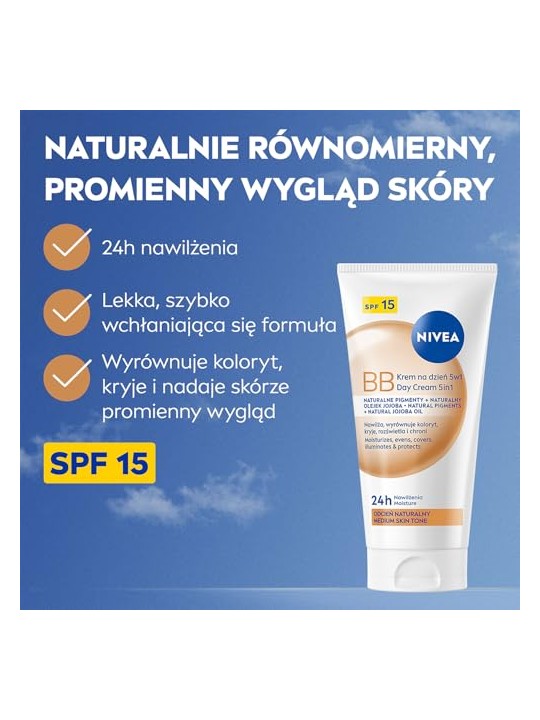 Nivea Crema BB 5 in 1 al giorno, scura, 50ml