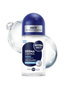 Nivea Deodorante antitraspirante roll-on Derma Control Defend da uomo, 50ml