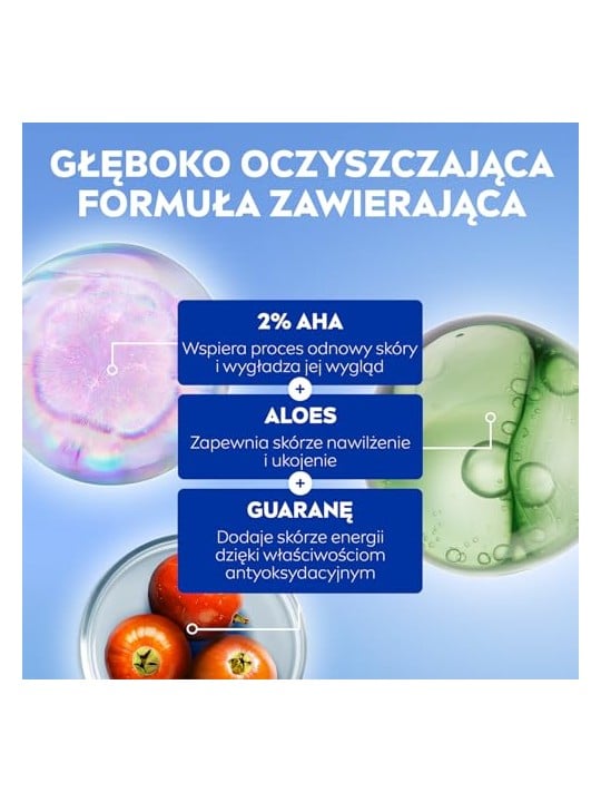 Nivea Gel detergente viso Luminous 630 Skin Glow con aloe e guaranà 150ml