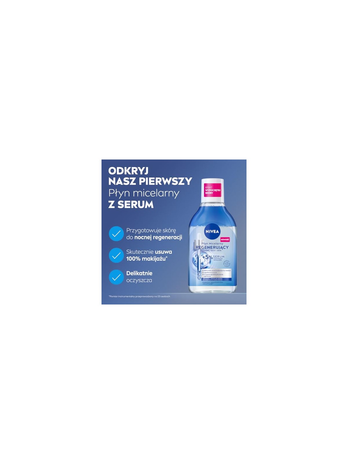Nivea Liquido micellare struccante per pelli sensibili e danneggiate, rigenerante, 400ml.
