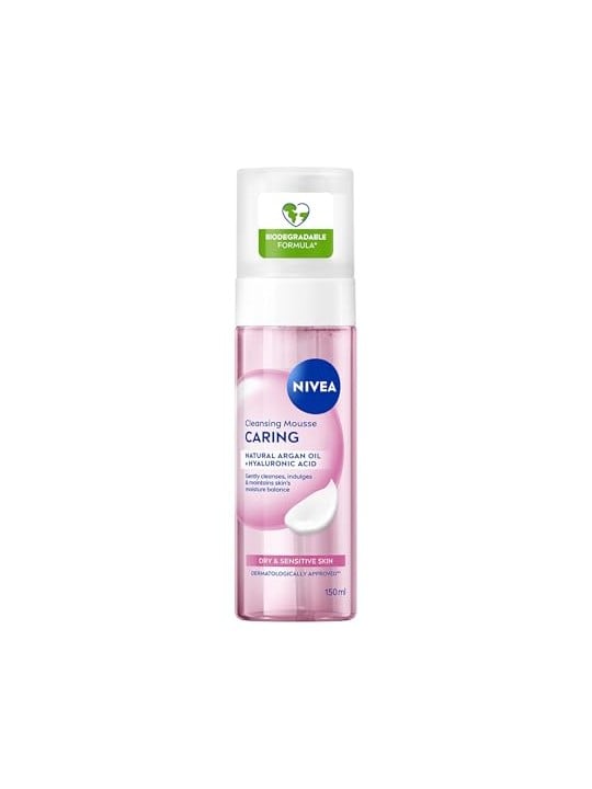 Nivea Mousse detergente, schiuma delicata detergente all'estratto di mandorla 150ml