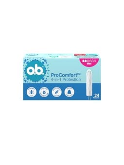 O.b. Tamponi ProComfort Mini, confezione da 24 pezzi.