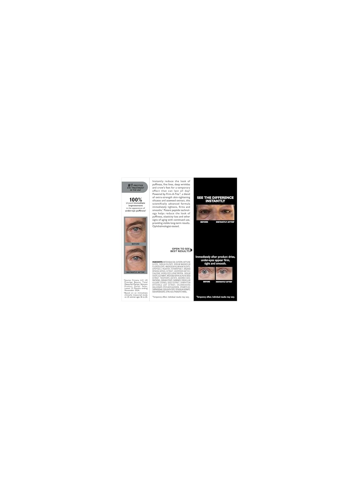 P.T. Roth Instant Firmx Temporary Eye Tightener For All