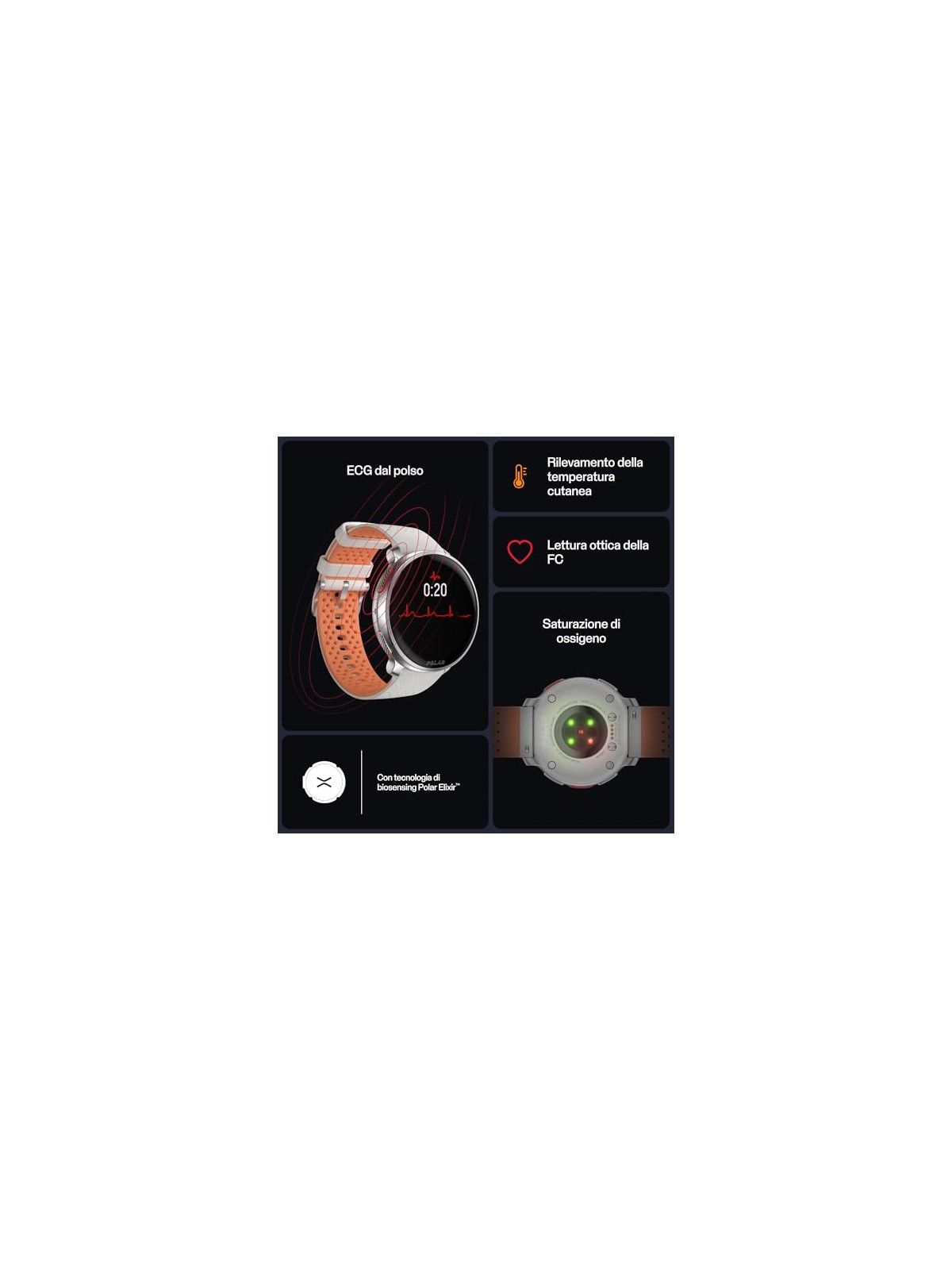 Polar POLAR VANTAGE V3 Bianco SL unisex