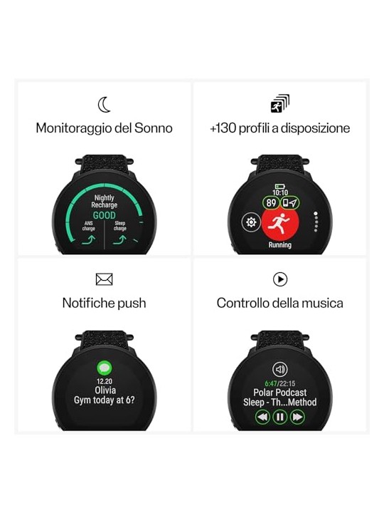 Polar UNITÀ POLARE Nero ML unisex