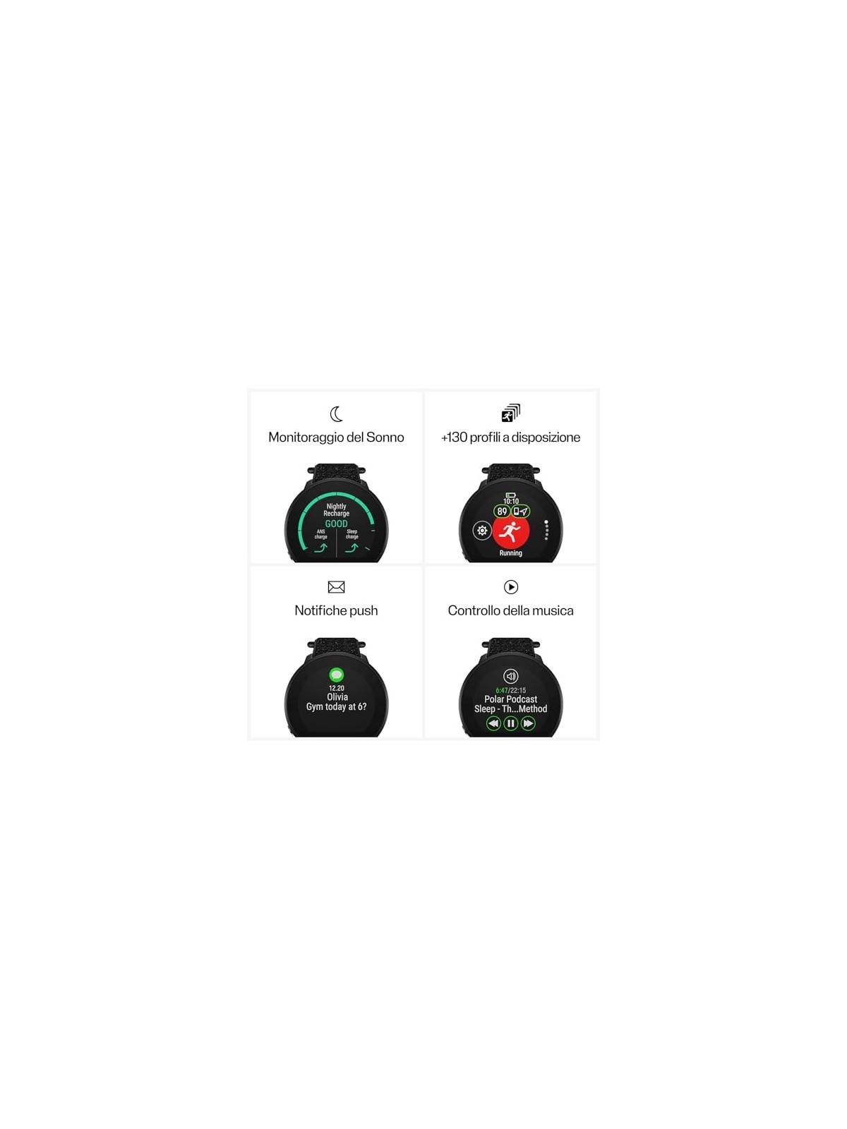 Polar UNITÀ POLARE Nero ML unisex