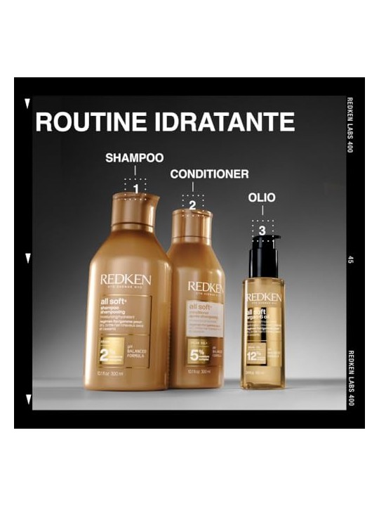 Redken Olio di argan ALL SOFT - 6 confezioni da 100ml unisex