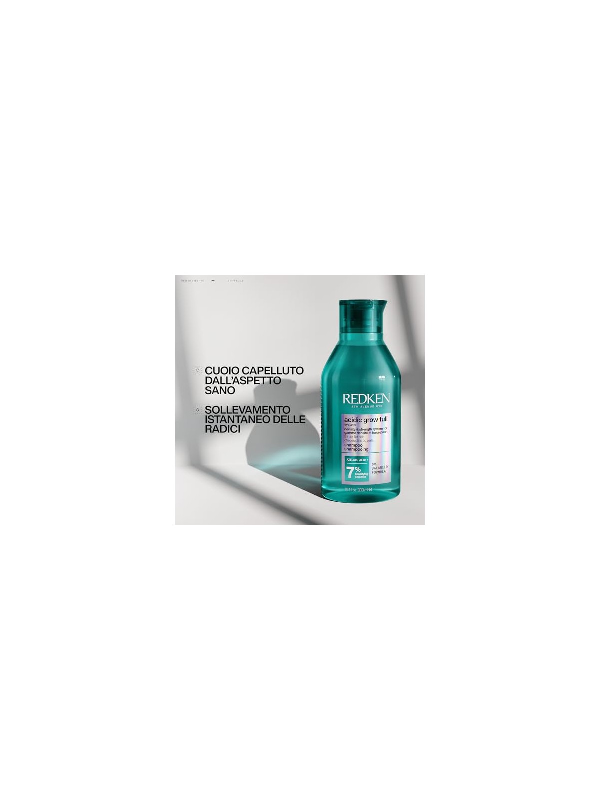 Redken Shampoo ACIDICgrOW FULL SYSTEM, sistema per dare densità e forza ai capelli fini o lisci 300ml unisex