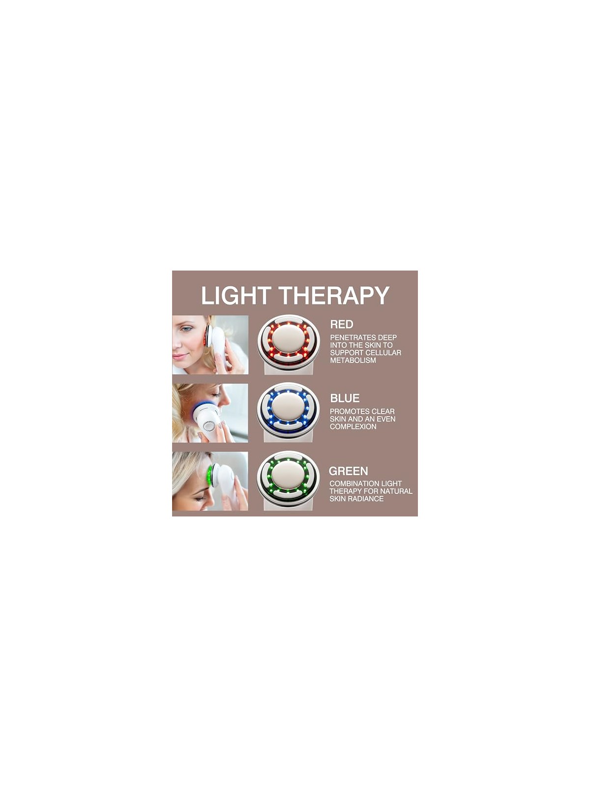 Rio-Beauty Centro estetico con trattamento lifting e tonificante a luce LED. donna