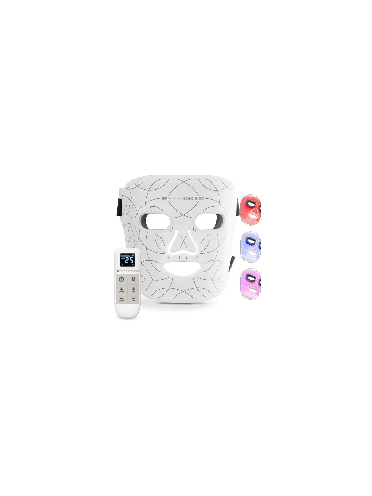 Rio-Beauty Maschera facciale luminosa a LED donna