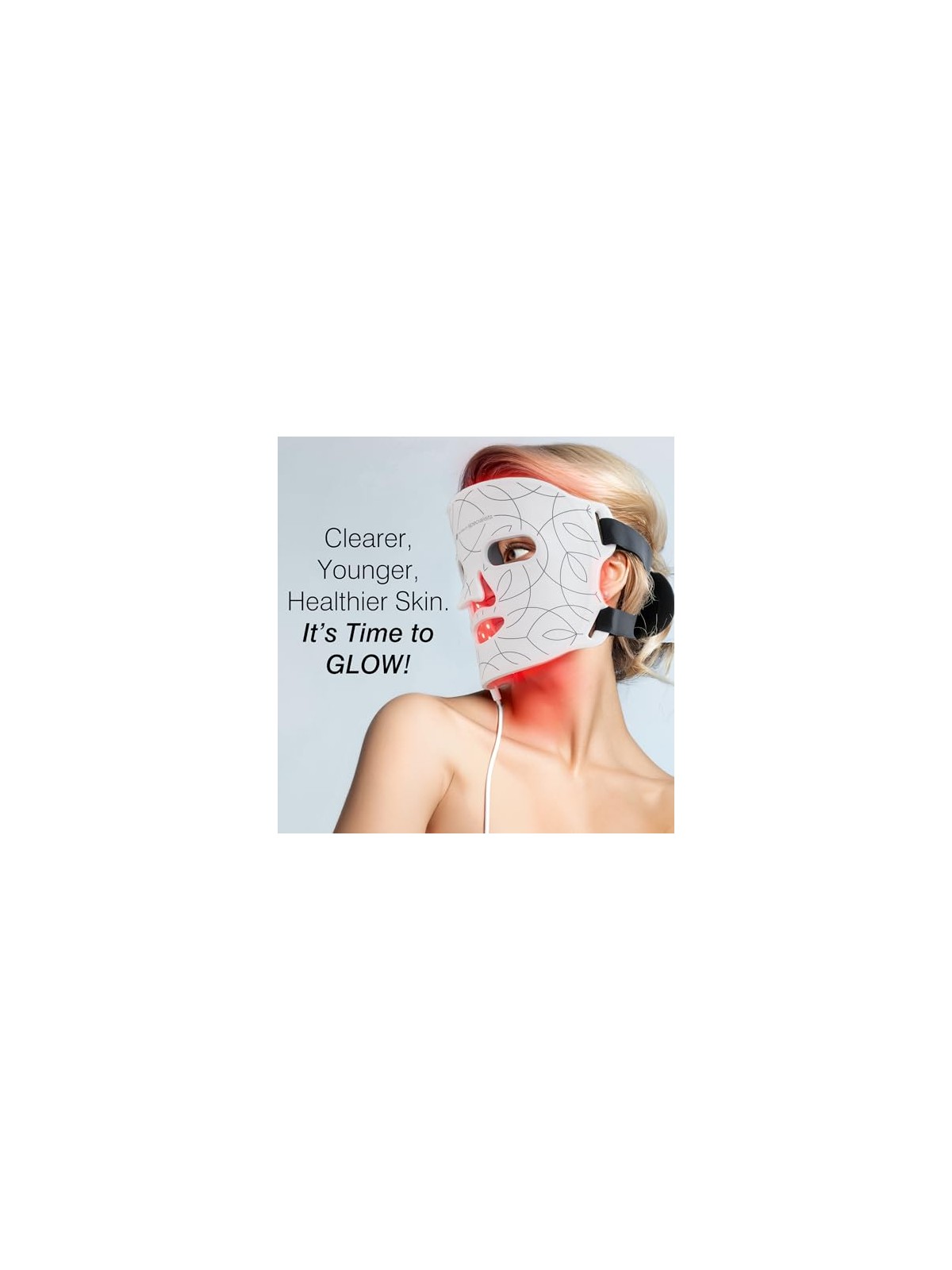 Rio-Beauty Maschera facciale luminosa a LED donna