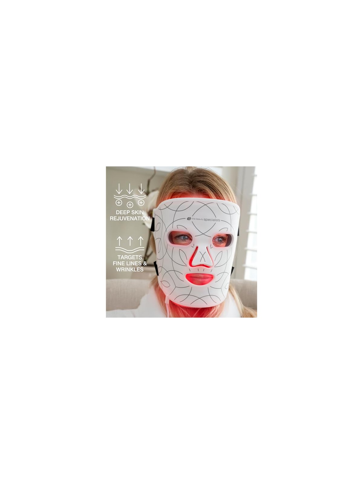 Rio-Beauty Maschera facciale luminosa a LED donna