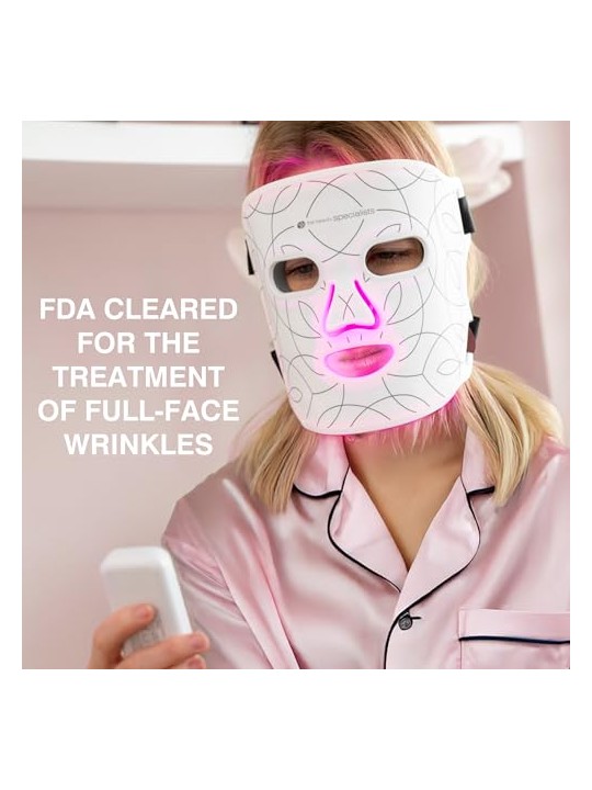Rio-Beauty Maschera facciale luminosa a LED donna