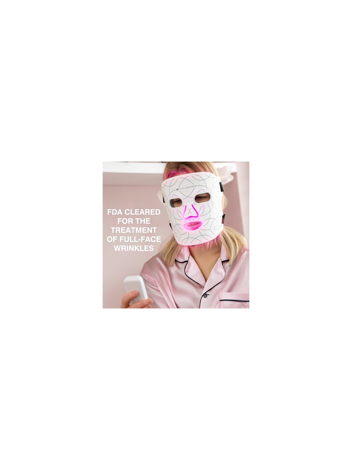 Rio-Beauty Maschera facciale luminosa a LED donna
