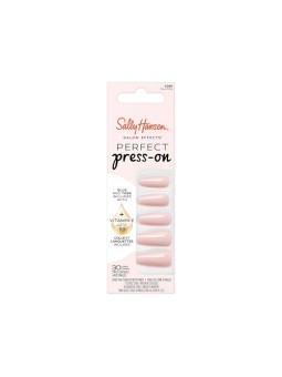 Sally hansen Unghie finte autoadesive Salon Effects Perfect Press On, colore rosa Soul, 30 pezzi